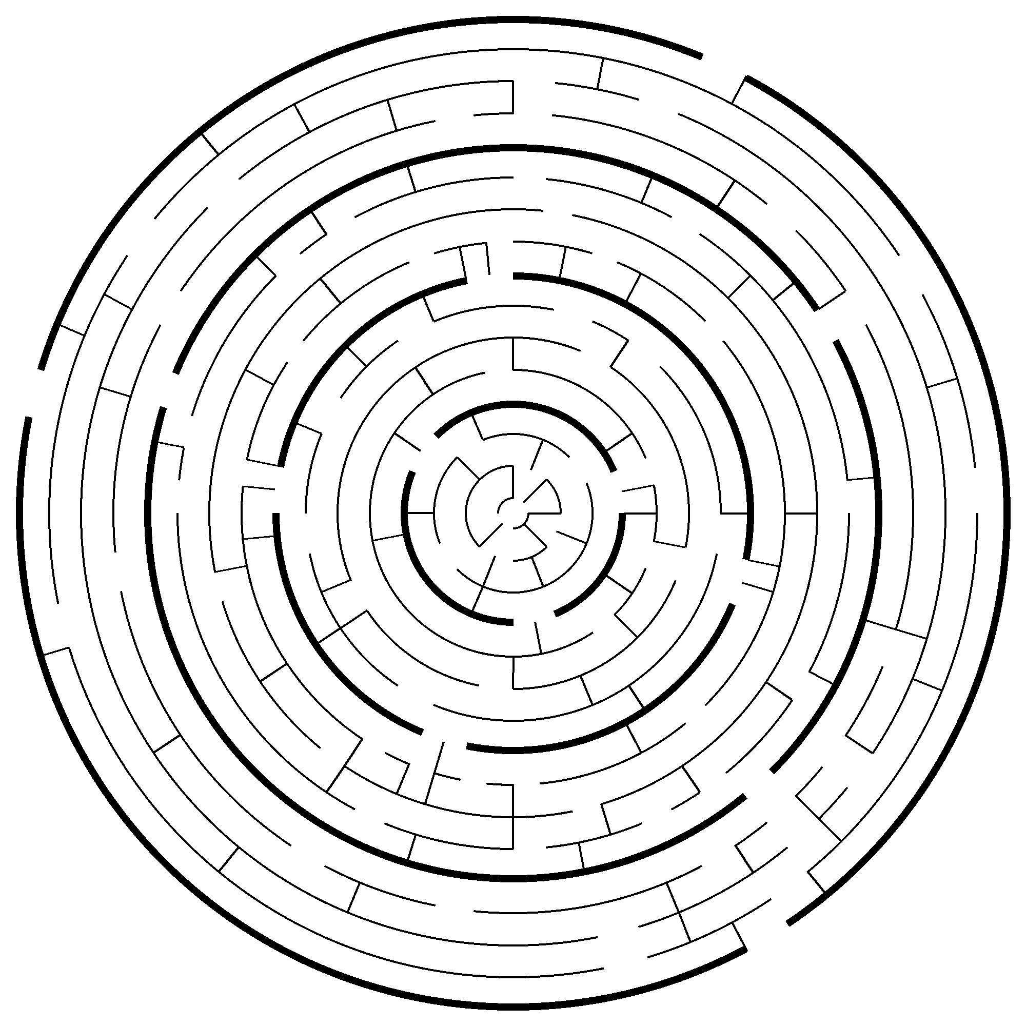 image of circular maze